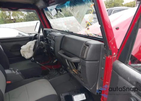 2001 Jeep Wrangler Sport из США, поврежденный, VIN 1J4FA49S51P328455